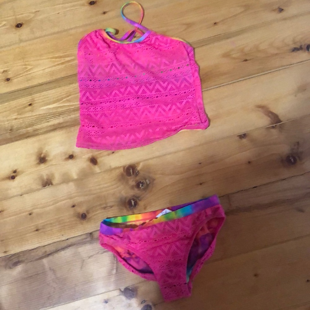 Pink bathing suit